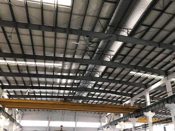 五金車間工業(yè)大風(fēng)扇安裝工程-通風(fēng)降溫首選